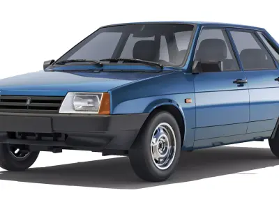 VAZ Lada 21099 Samara 1991 3D model
