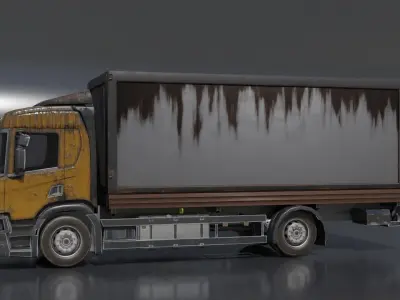 GAMEREADY TRUCK mercedes benz Free low-poly 3D model