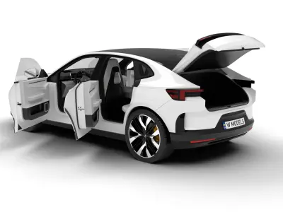 Polestar 4 2024 HQ 3d model  3D model