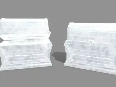Chest box Low-poly 3D model