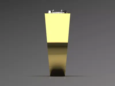 Man single-stone ring with a modern design mr0242 3D print model