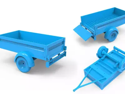 Trailer toy 3D print model