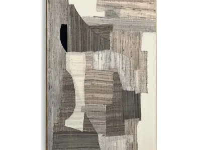 Plaster Two Photo Frame 518 Low-poly 3D model