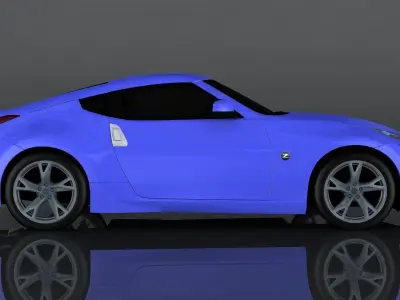 Nissan 370z Z34 Low-poly 3D model