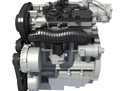 Car Engine 3D model 5
