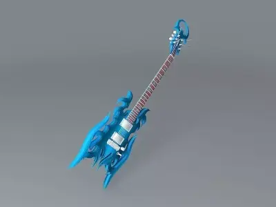 The Stinger guitar Free 3D model