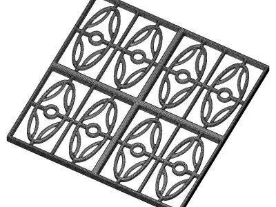 Plastic Premium Window Grill Toy 3D model