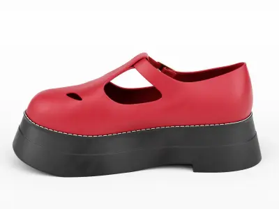 T Bar Shoes 3D model