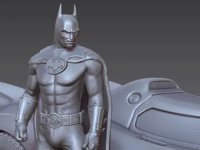 Batman Batmobile 3D Model Ready to Print 3D print model