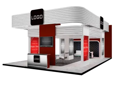 Booth Exhibition Stand a537a  3D model