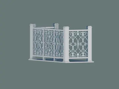 Railing - Balcony 3D print model