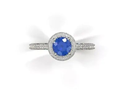 Wedding printable jewelry cad ring model jr00339 3D print model