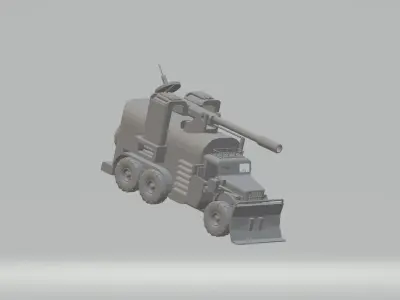 a gun straight from madmax 3D print model