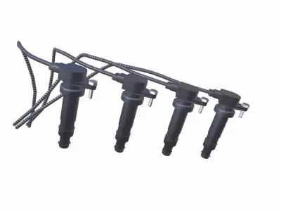 Ignition Coil Low-poly 3D model