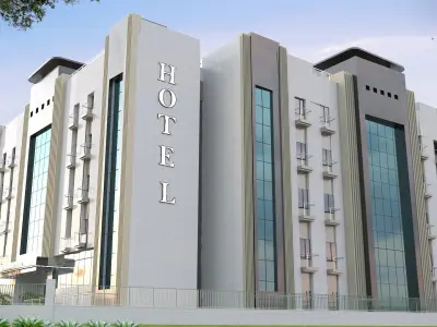 Modern Hotel Exterior 3D model