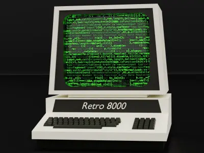 Retro 8000 3D model