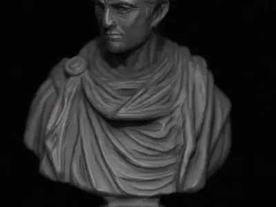 Constantine Emperor Bust 3D print model