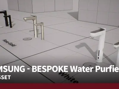 SAMSUNG - BESPOKE Water Purfier Low-poly 3D model