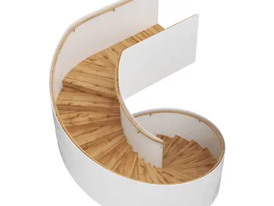 Spiral staircase 15 3D model