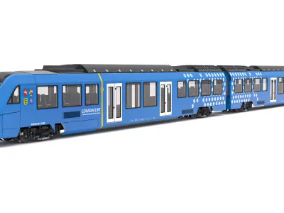 Alstom Coradia iLint 54 Hydrogen Train 3D model