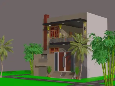 modern houses  3D model