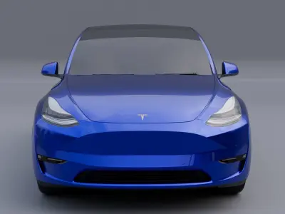 Tesla model y 2022 Low-poly 3D model