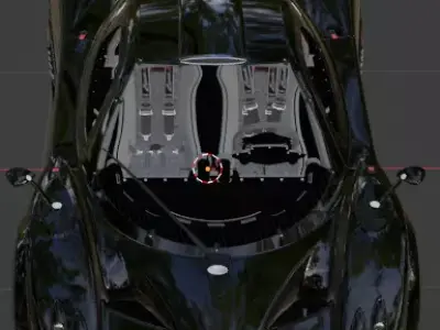 Pagani Zonda R 3D print model