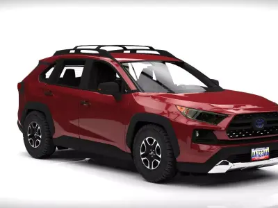 TOYOTA R4V4 2022 ADVENTURE Low-poly 3D model