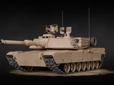 Tank m1 abrams 3D model