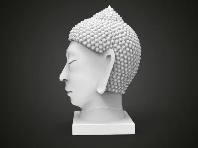 Buddha head 3D print model