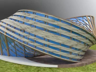 Mobius Hall strip 3D model