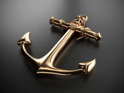 Anchor gold 3D model