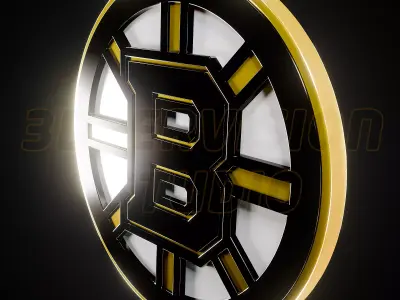 Boston Bruins logo - Cinematic - 3D print 3D model