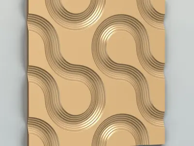 Wall panel 009 3D model