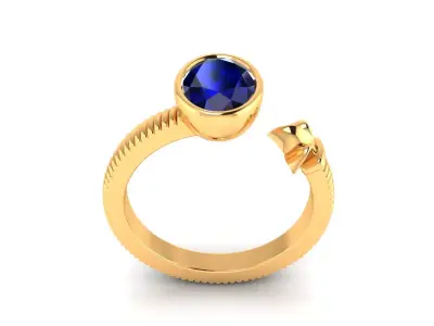 Ring M176 The luxury female ring with gems wedding oval shaped  3D print model