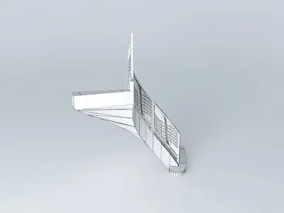 Woodland Hills Staircase Free 3D model