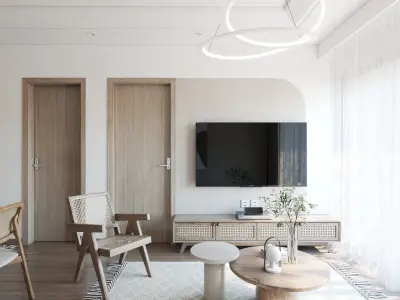 Modern Minimalist Interior 3D model