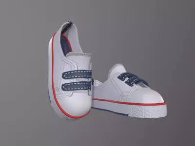 sneakers kids Low-poly 3D model