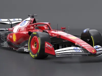 SF-25 F1 2025 Formula 1 Race Car PBR 3D model