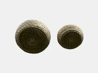 FRYKEN Box with lid set of 3 Low-poly 3D model