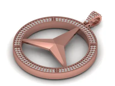 Custom Diamond Pendant 3D print model