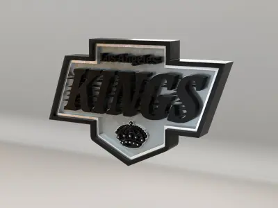 NHL Los Angeles Kings Team Logo 3D model