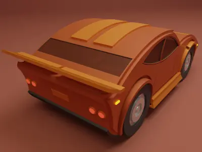 Lowpoly Car 4 Low-poly 3D model