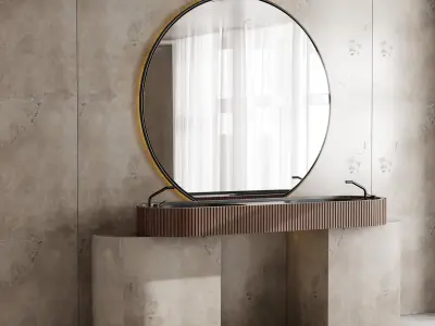 Bathroom furniture by Fauset Bathroom 115 Low-poly 3D model