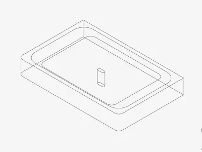 Soap Dish - Wall - Luxury - Glide Low-poly 3D model