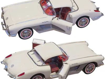 Chevrolet Corvette Coupe 1960   3D model