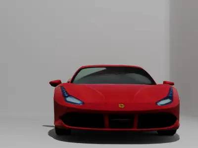 High-Performance Sports Car 3D Model  3D model