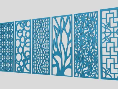 14 Wall Partition Design 3D model