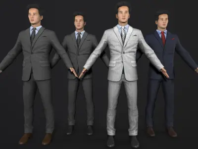 man Character Low-poly 3D model purchase
