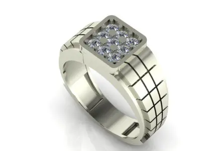 men ring 3D print model